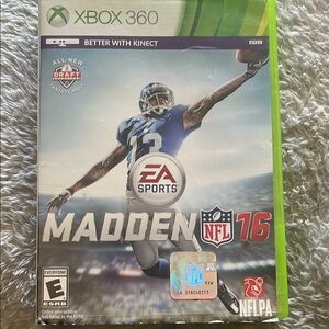 Xbox 360 Madden NFL 16 Football Video Game EUC